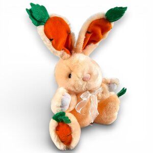 Main Joy Limited Easter Bunny Rabbit Plush Stuffed Toy Carrot Ears Vintage 90s